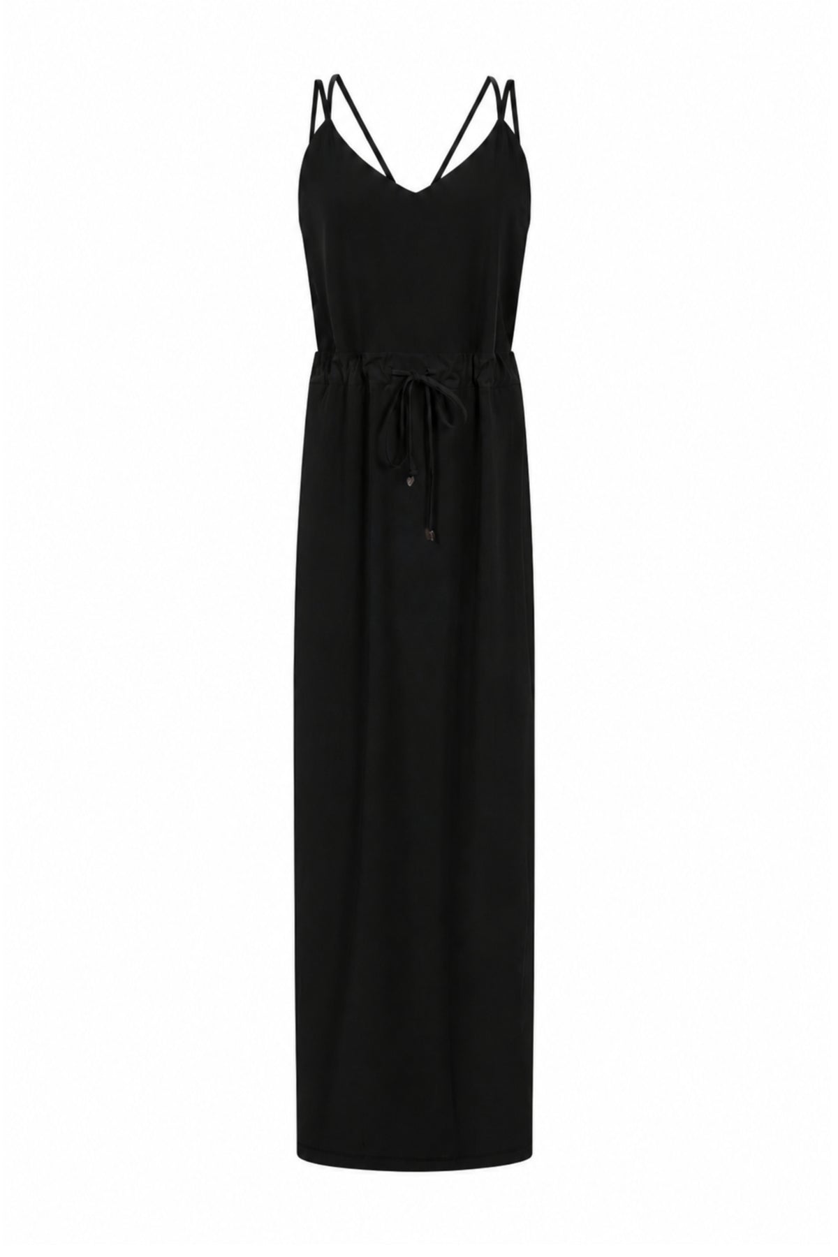Zwarte Zoso Travel Jurk Bridget 263 met stijlvolle snit en comfortabele pasvorm, gelegen op model.