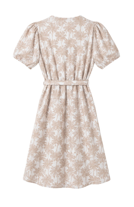 Elvira Casuals Jurk Soleo Sand Palm Stretchshop.nl