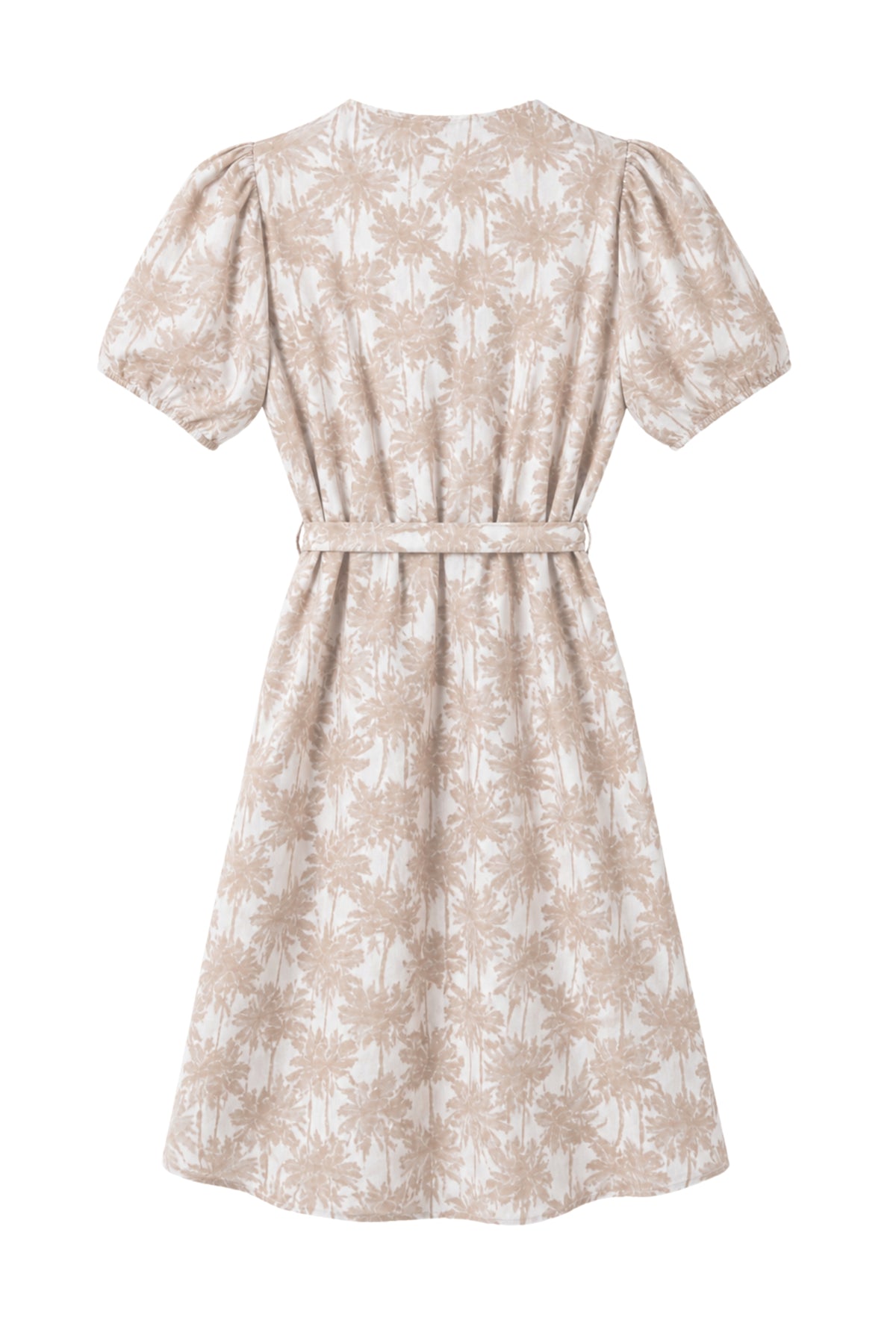 Lichte, elegante Soleo Sand Palm jurk van Elvira Casuals, met kleurrijk patroon en vloeiende stof, geschikt voor zomerse gelegenheden
