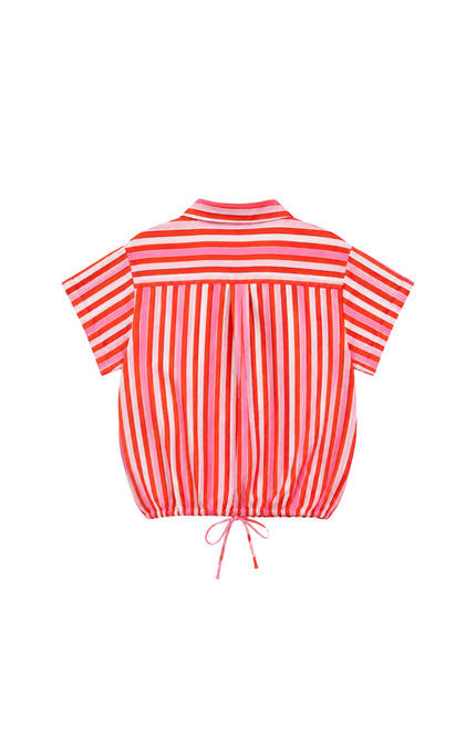 Elvira Casuals Blouse Roos Summer Stripes Stretchshop.nl