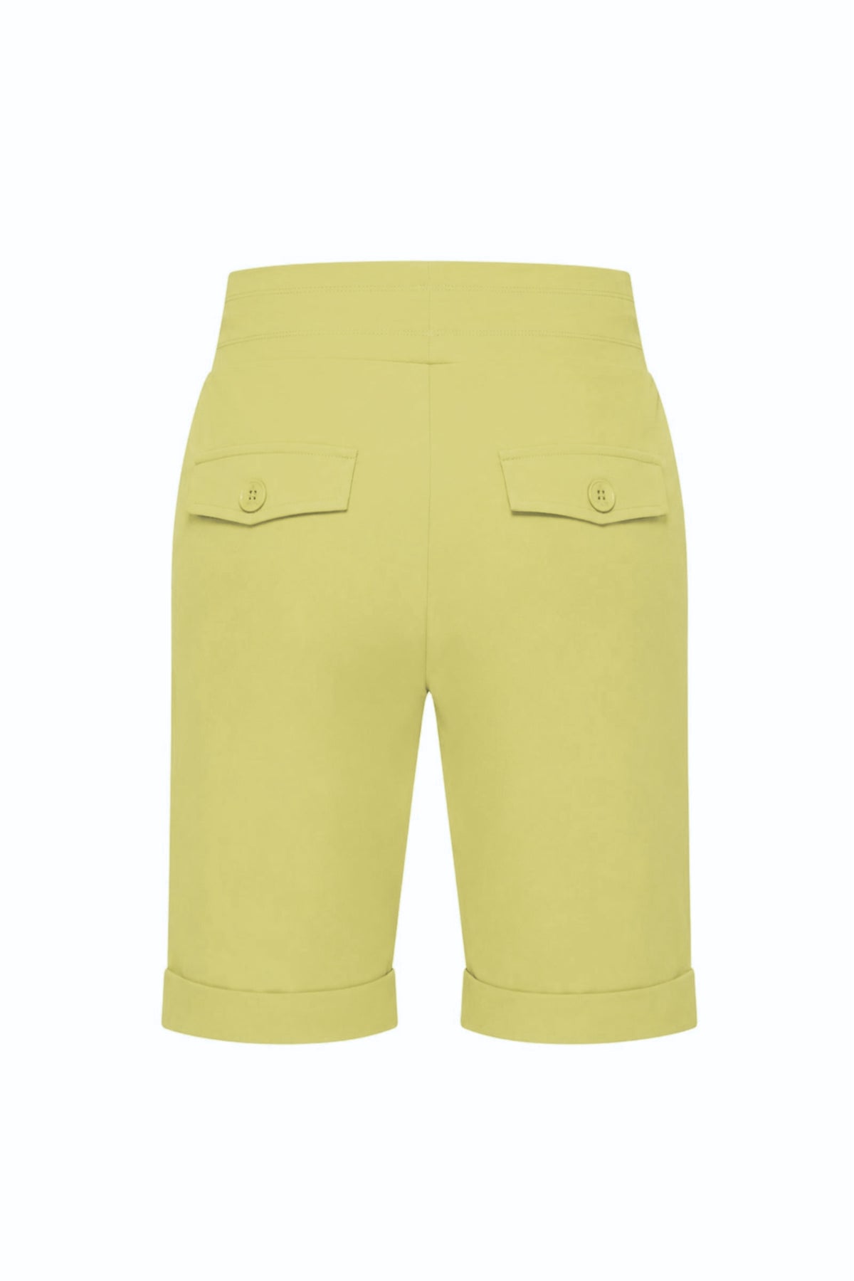 Lichte reisbroek van Mi Piace in Sweet Pea kleur, comfortabel en stijlvolle travel short voor dames.