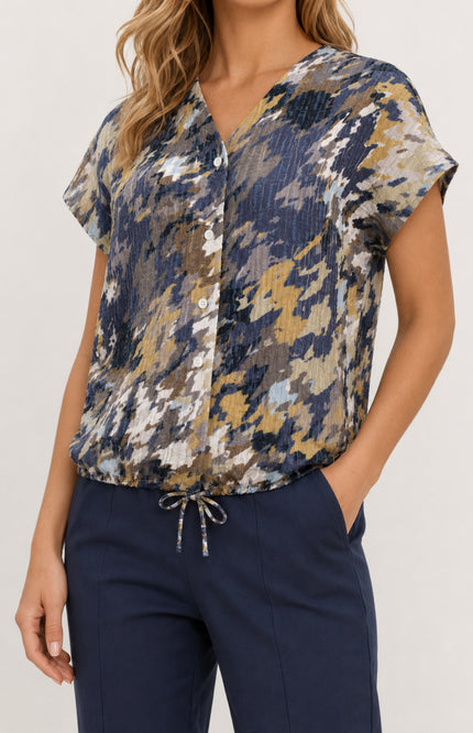 Blouse Drawstring Multicolor 183684