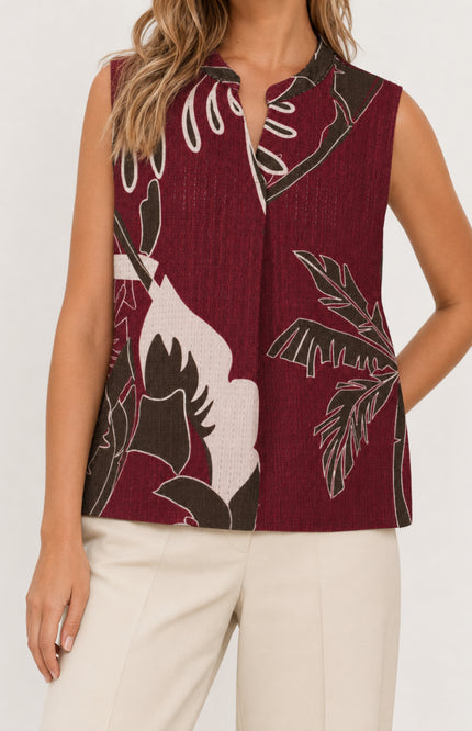 Blouse Blad Print Port 127678