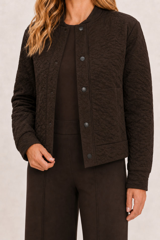 Jacket Structuur Bruin 183333