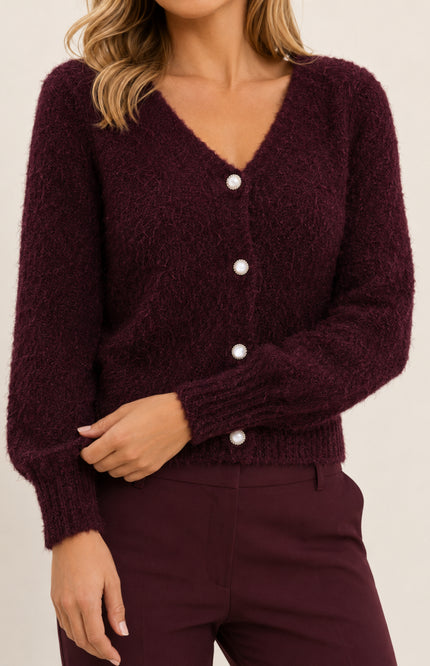 Vest V-hals Fluffy Port 426493