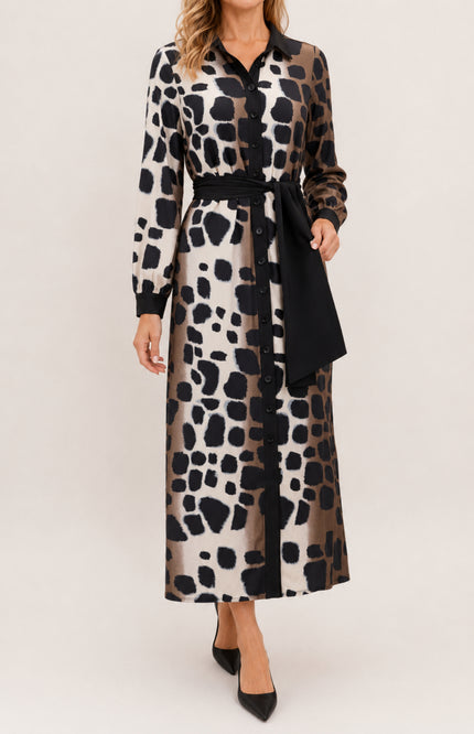 Jurk Maxi Met Dierenprint D120-P147