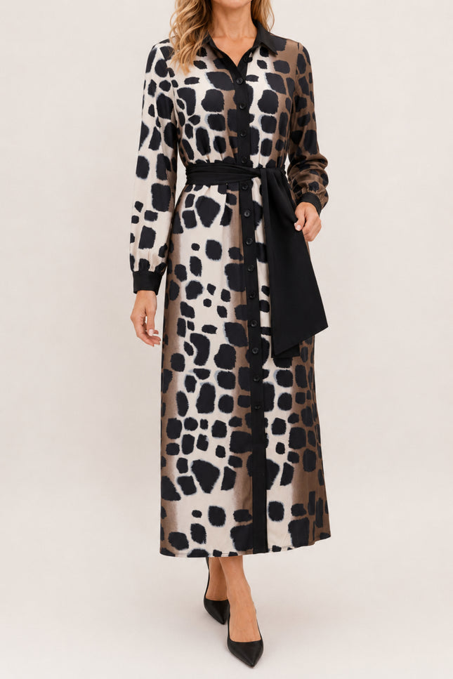 Jurk Maxi Met Dierenprint D120-P147