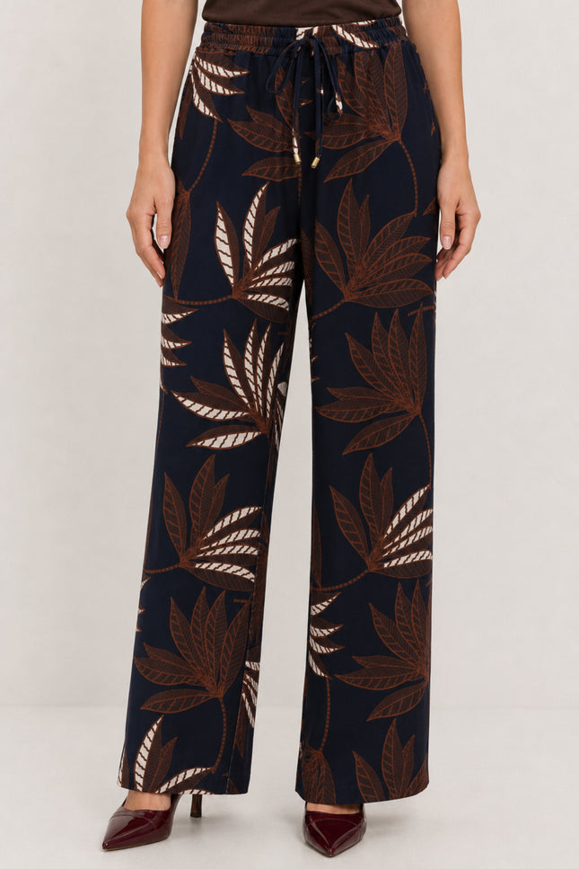 Broek Met Botanische Print D308-P154