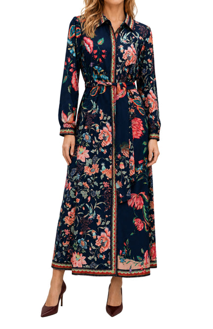 Jurk Maxi Met Bloemenprint D603-P178