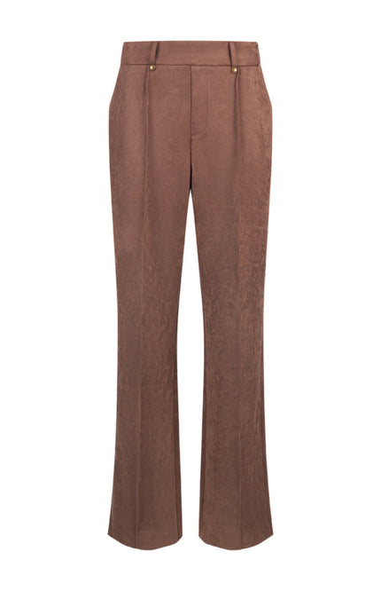 Broek Jill Suedine Taupe NKF09121