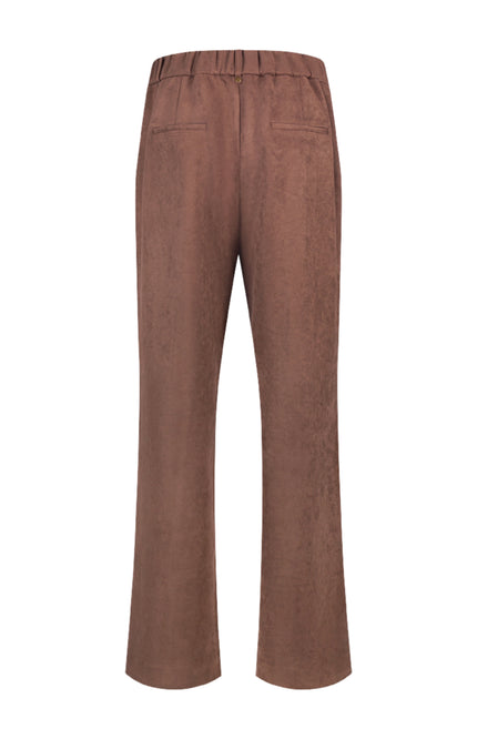 Broek Jill Suedine Taupe NKF09121
