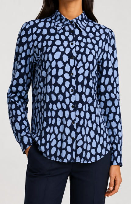 Travel Blouse Fayette Dots Blue