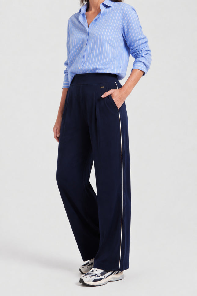 Travel Broek Rida Navy Offwhite