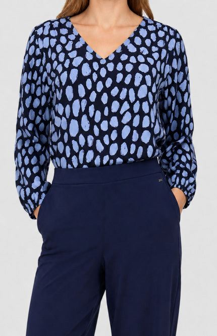 Travel Top Rylie Dots Blue