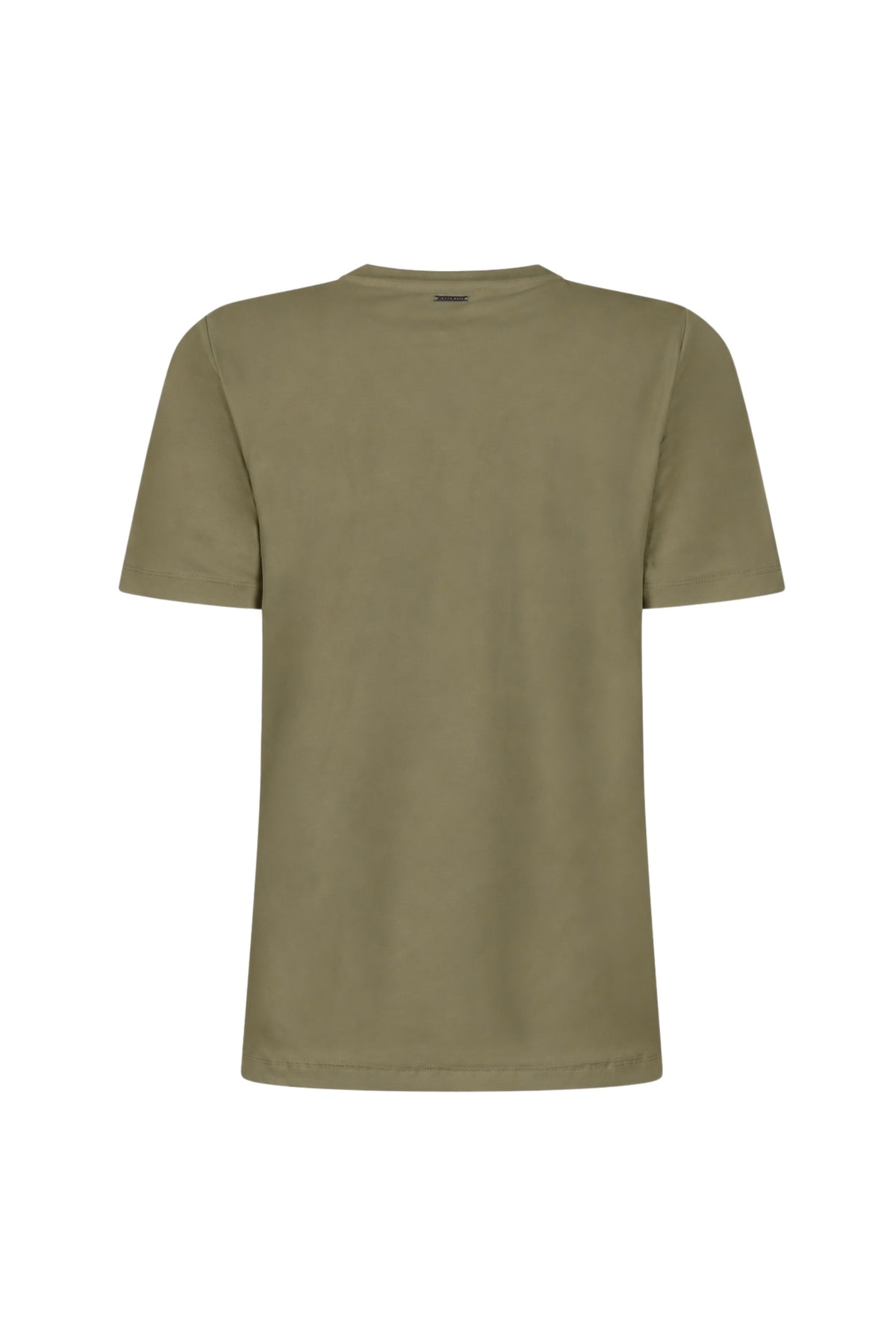 Groene Zoso Travel T-Shirt Katy Green 265 ligt plat, met zichtbaar logo en comfortabele stof.