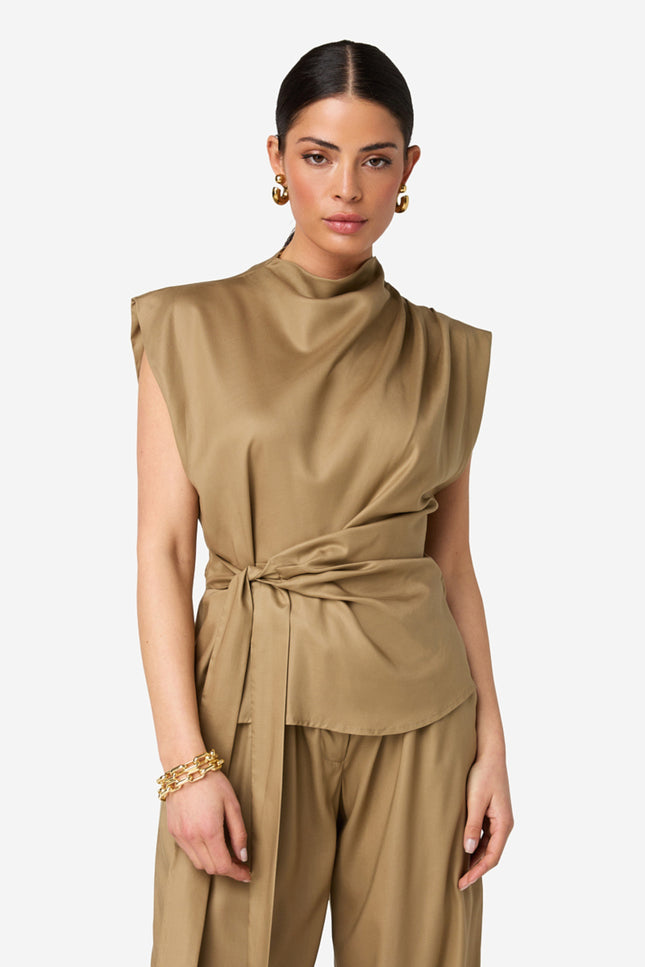 Ibana Top Tavir Terra Beige Stretchshop.nl