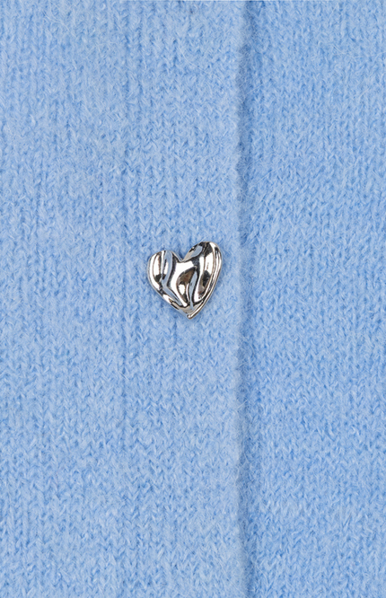 EsQualo Vest Fancy Buttons Pacific Blue SP26.07005 Stretchshop.nl