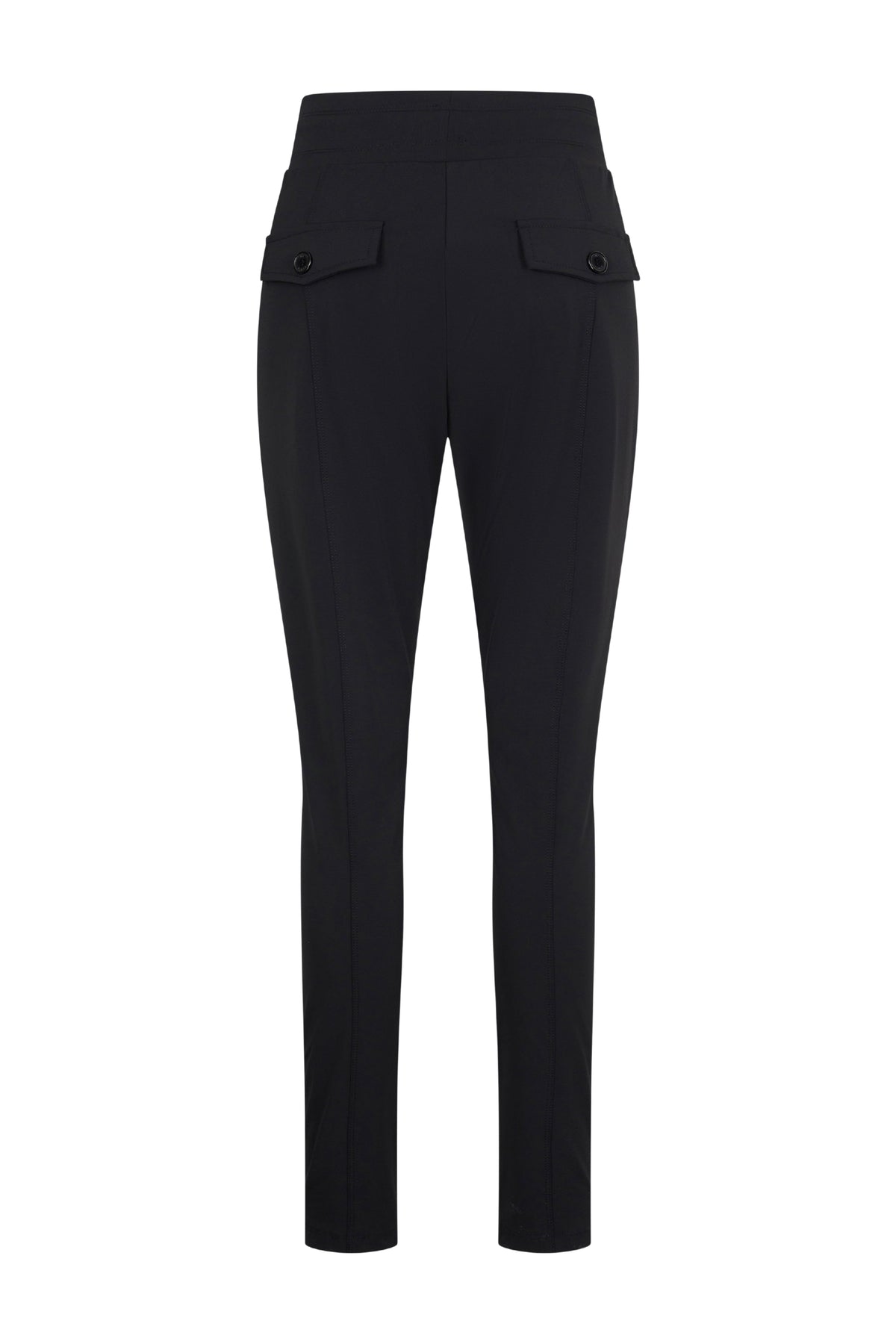 Zwarte Heavy Travel broek van Mi Piace, duurzaam en comfortabel, met praktische zakken en een casual pasvorm.
