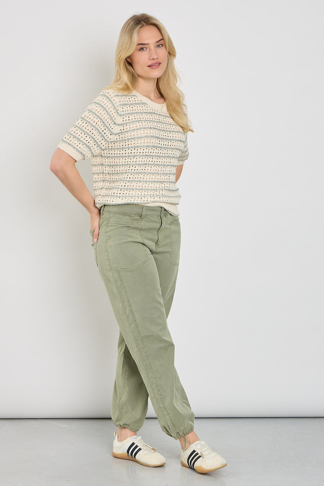 Red Button Broek Jules Lyocell Twill Light Khaki SRB4786 Stretchshop.nl