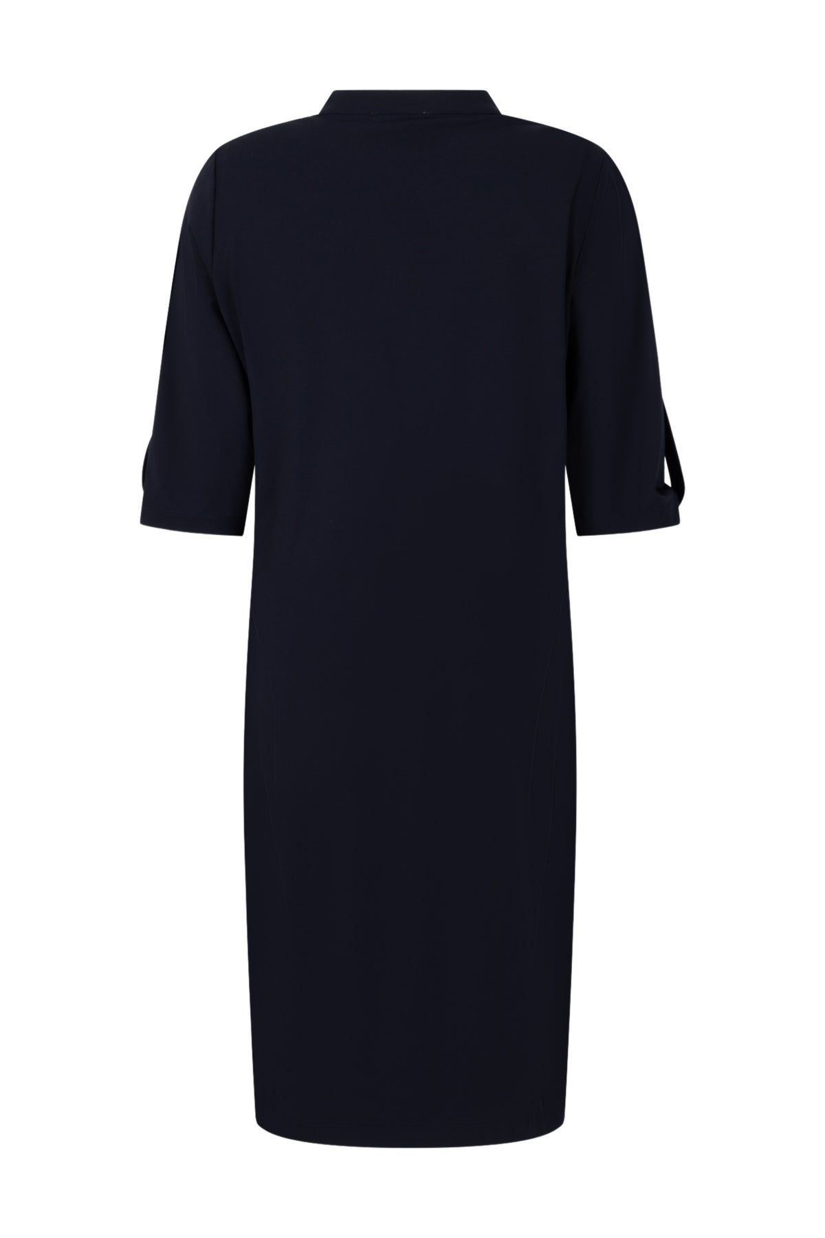 Zoso Travel Jurk Dian Night Blue, elegante blauwe jurk met comfortabele pasvorm, geschikt voor reizen en casual evenementen.