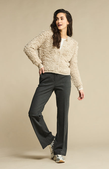 Broek Bibette Punta Pinstripe Grey Melange SRB4624 L32