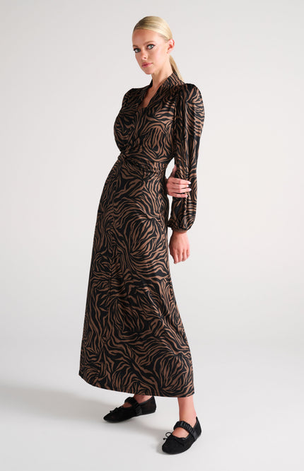 Jurk Maxi Met V-hals & Print D317-P162