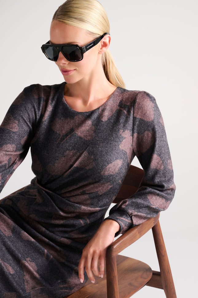 Jurk Soft Touch Met Bloemenprint D251-P173