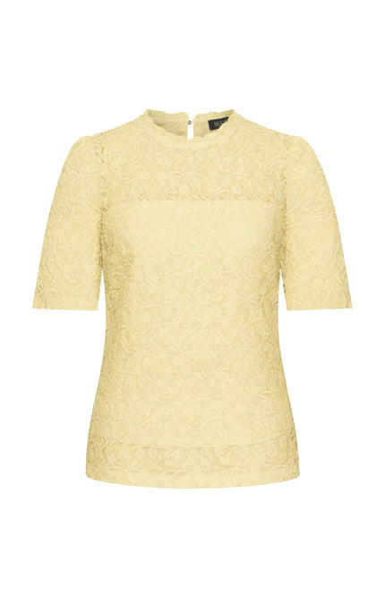 Mi Piace Travel Top Lace Lemon Yellow 202832 Stretchshop.nl