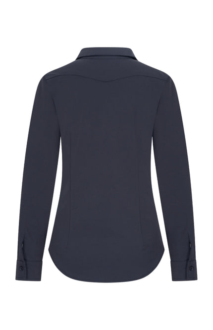 Mi Piace Travel Blouse Navy 60840 Stretchshop.nl