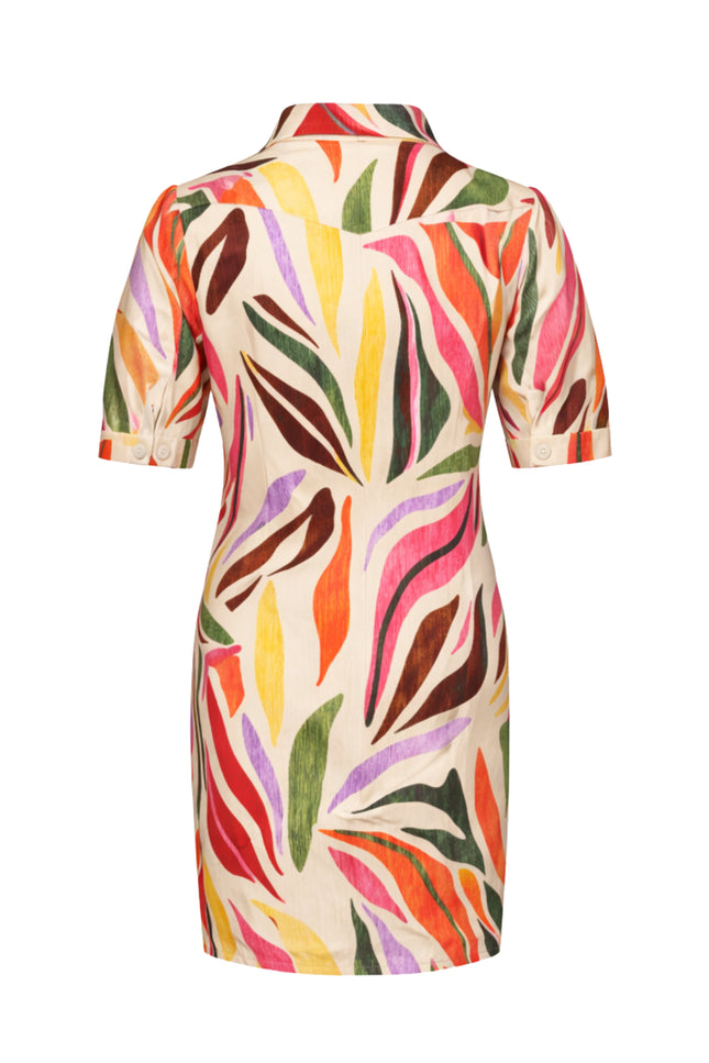 Mi Piace Travel Jurk Polo Summer Dance Print Kit 202605 Stretchshop.nl