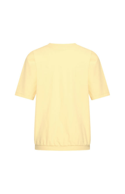 Mi Piace Travel Top Pleated Lemon Yellow 202815 Stretchshop.nl