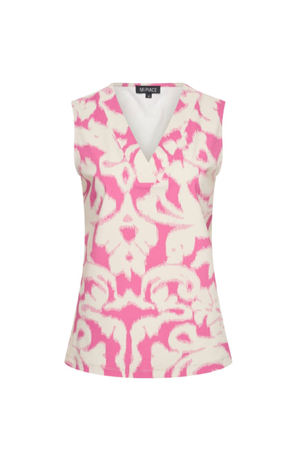 Mi Piace Travel Top Ikat Print Rose 202425 Stretchshop.nl