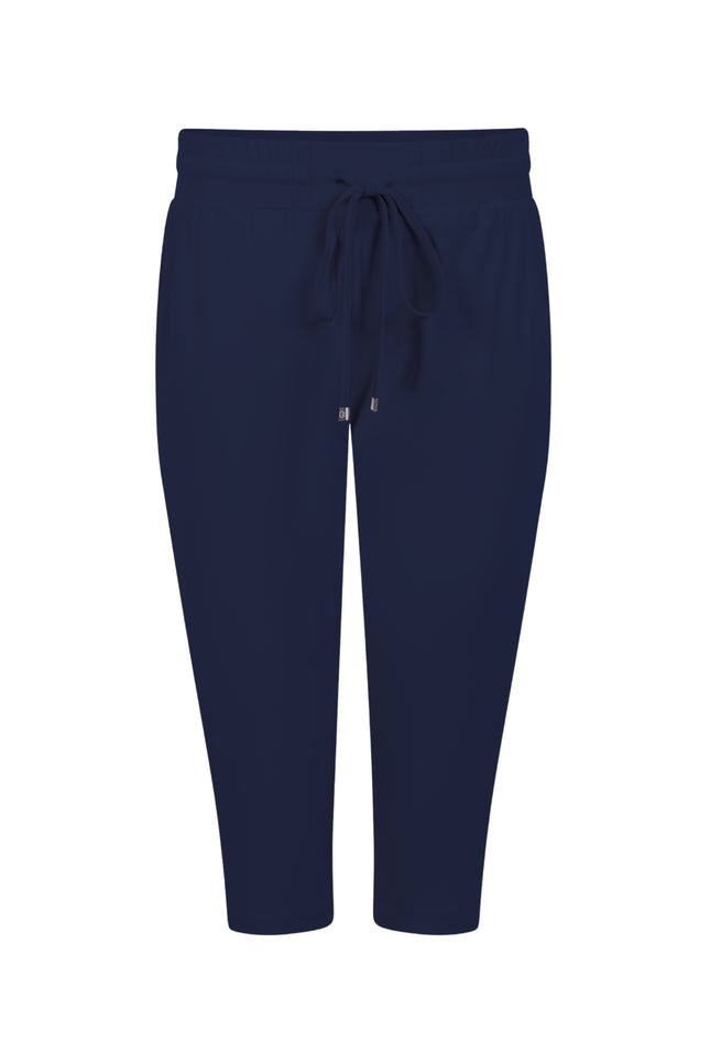 Zoso Travel Broek Capri Linda Navy 262 Stretchshop.nl