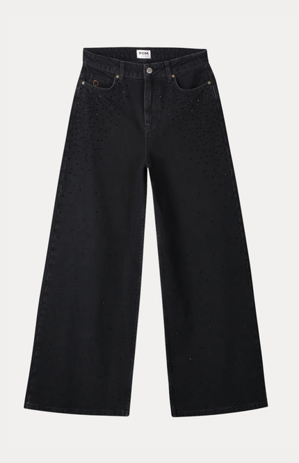 Jeans Jodi Rhinestones Black SP9846
