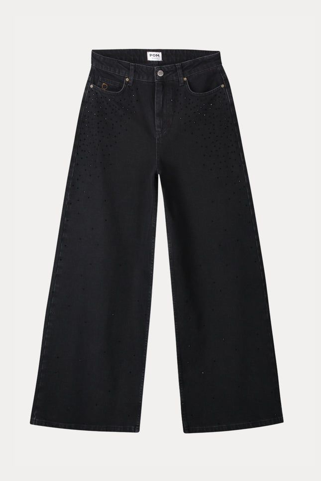 Jeans Jodi Rhinestones Black SP9846