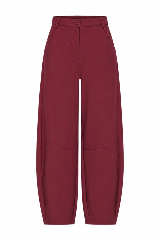 Bonded Travel Balloon Broek Burgundy 202761