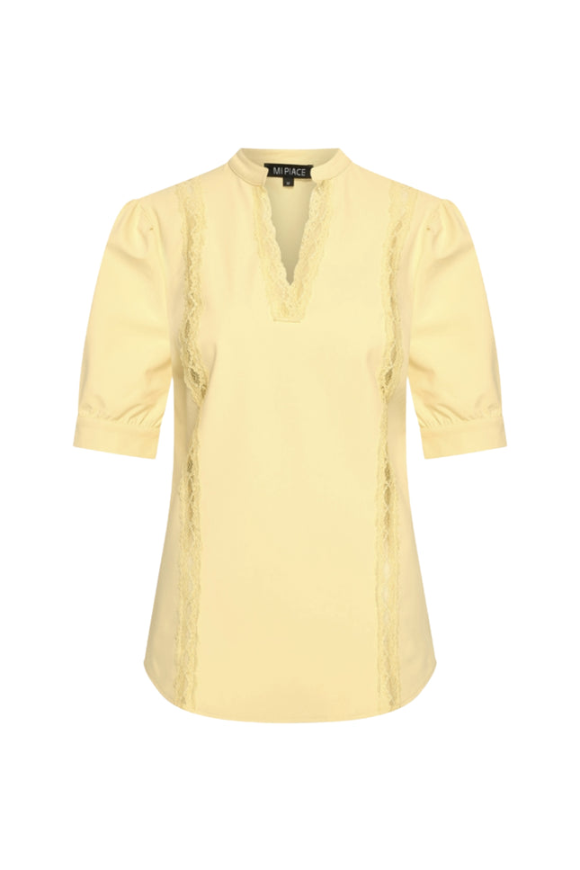 Mi Piace Travel Top Lace Lemon Yellow 202828 Stretchshop.nl