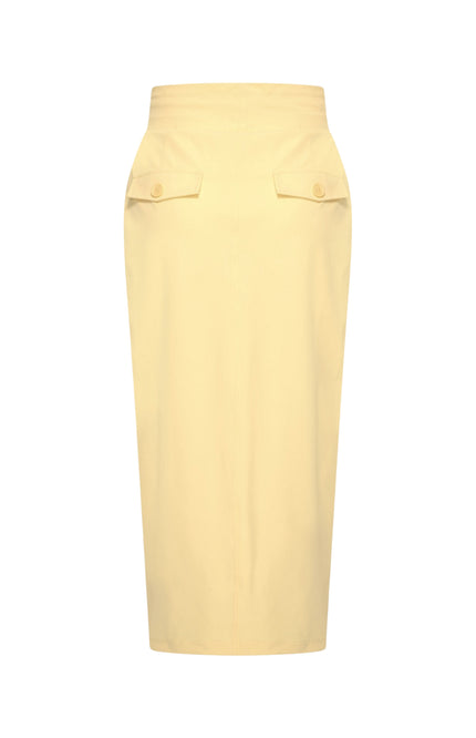 Mi Piace Heavy Travel Rok Lemon Yellow 202424A Stretchshop.nl