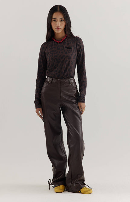 Broek Sally Chocolate AW25P105