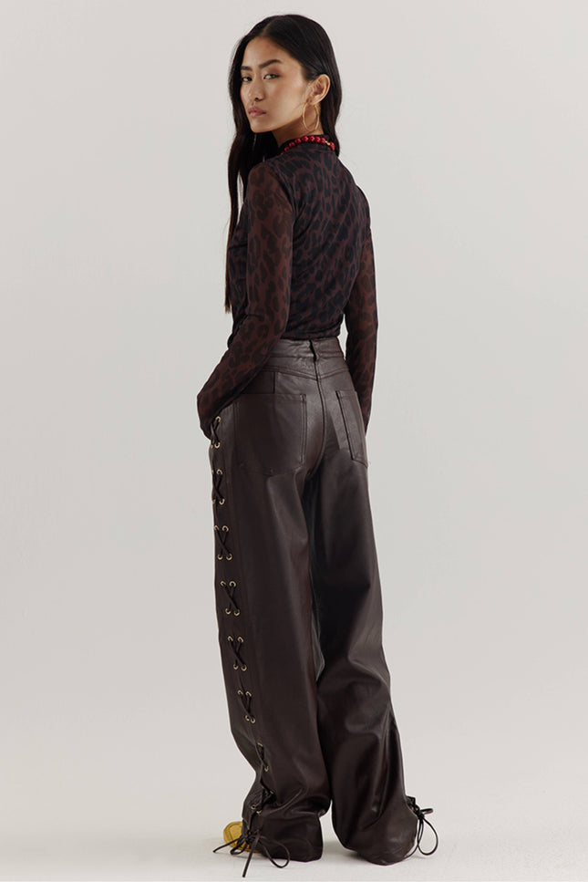 Broek Sally Chocolate AW25P105