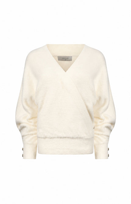 Trui Beau Wrap Offwhite NKF03081