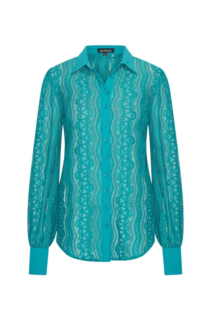 Travel Blouse Kant Petrol 202352