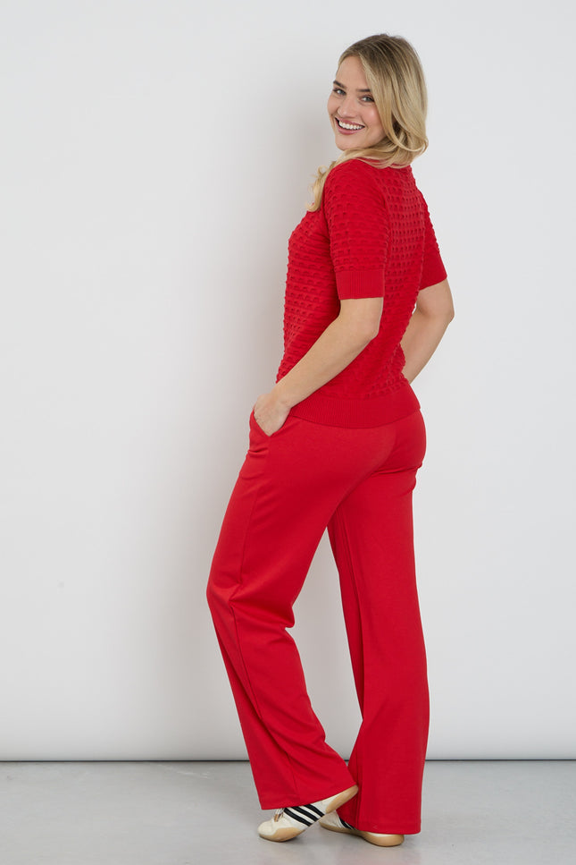 Freequent Broek Fqnanni True Red 200632 Stretchshop.nl