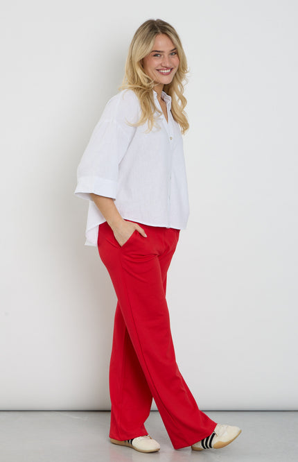 Freequent Broek Fqnanni True Red 200632 Stretchshop.nl
