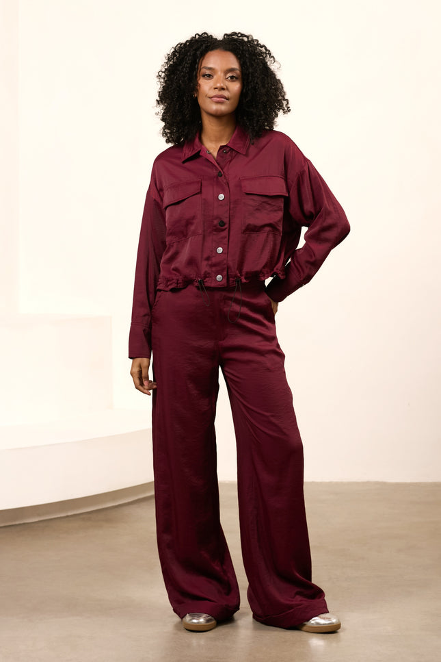 Broek Svea Burgundy Red