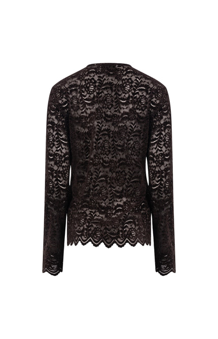Top Wies Lace Chocolate NKF01099