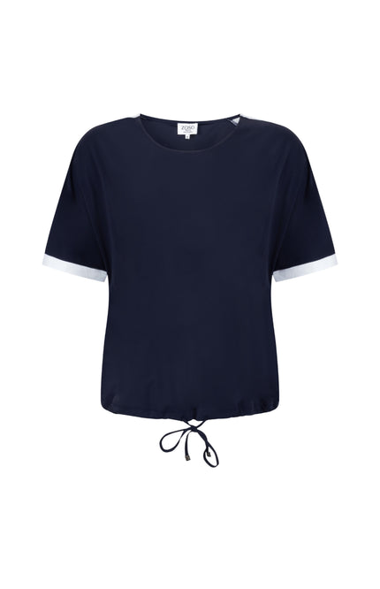 Zoso Travel Blouse Lisanne Navy 262 Stretchshop.nl