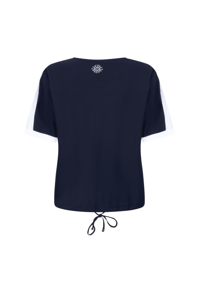 Zoso Travel Blouse Lisanne Navy 262 Stretchshop.nl