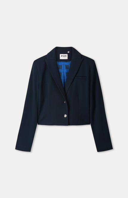 POM Amsterdam Blazer Cassie Eternal Blue SP9789 Stretchshop.nl