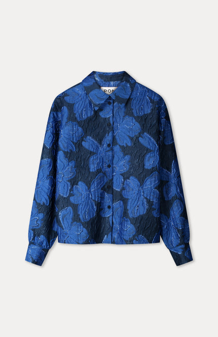 Blouse Jade Bloom Cobalt Blue SP9791